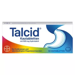 TALCID Košļājamās tabletes, 50 gab