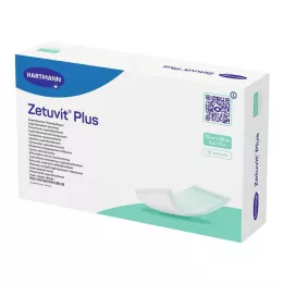 ZETUVIT Plus īpaši spēcīga sūkšanas komprese sterila 10x20 cm, 10 gab
