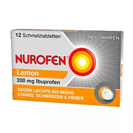 NUROFEN 200 mg Citronu kausējamās tabletes, 12 gab