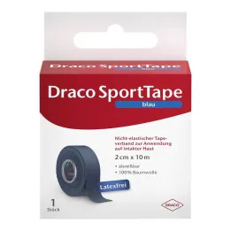 Draco lentes pārsējs 10mx2cm zils, 1 gab
