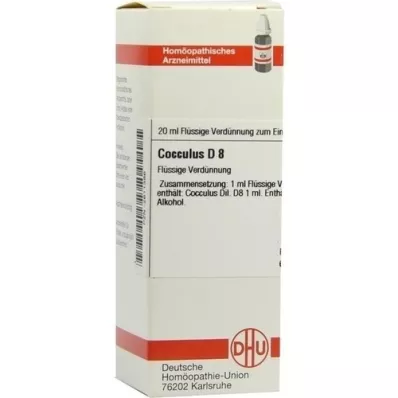 COCCULUS D 8 Atšķaidījums, 20 ml COCCULUS D 8 Atšķaidījums, 20 ml