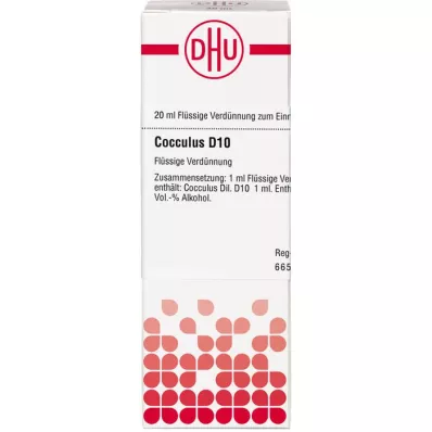 COCCULUS D 10 atšķaidījums, 20 ml COCCULUS D 10 atšķaidījums, 20 ml