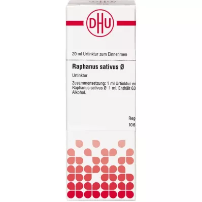 RAPHANUS SATIVUS Mātes tinktūra, 20 ml