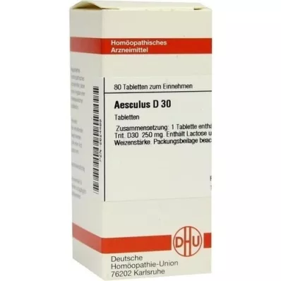 AESCULUS D 30 tabletes, 80 gab