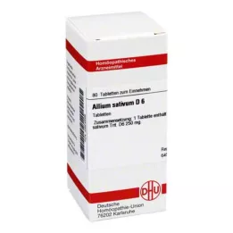 ALLIUM SATIVUM D 6 tabletes, 80 gab