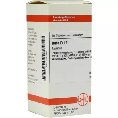 BUFO D 12 tabletes, 80 gab BUFO D 12 tabletes, 80 gab