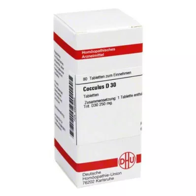 COCCULUS D 30 tabletes, 80 gab