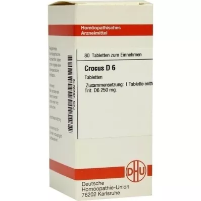 CROCUS D 6 tabletes, 80 gab