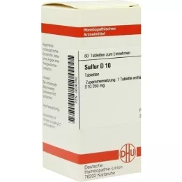 SULFUR D 10 tabletes, 80 gab