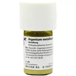 ARGENTUM METALLICUM praeparatum D 20 Triturācija, 20 g