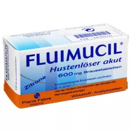 FLUIMUCIL Cough Expectorant Acute 600 putojošās tabletes, 10 gab