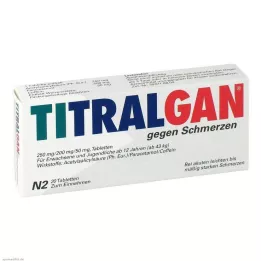 TITRALGAN Pretsāpju tabletes, 20 gab