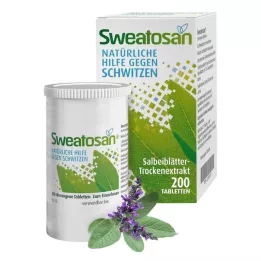 SWEATOSAN apvalkotās tabletes, 200 gab