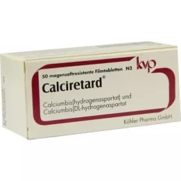 CALCIRETARD zarnās šķīstošās dražejas, 50 gab