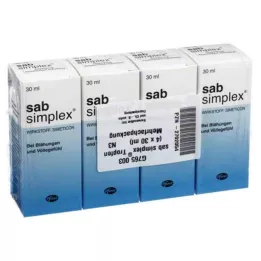 SAB simplex suspensija iekšķīgai lietošanai, 4X30 ml