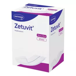 ZETUVIT Absorbējošās kompreses sterilas 10x10 cm, 25 gab