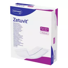 ZETUVIT Absorbējošās kompreses sterilas 20x20 cm, 15 gab