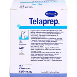 TELAPREP Nesterils 1. izmēra preparāta tampons, mazs, 1000 gab