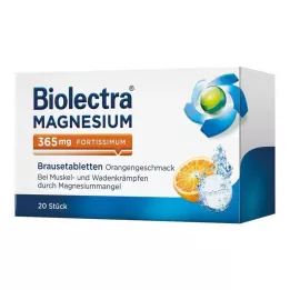 BIOLECTRA Magnijs 365 mg fortissimum Orange, 20 gab