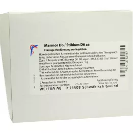 MARMOR D 6/Stibium D 6 aa ampulas, 5x10 ml