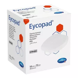 EYCOPAD Acu kompreses 56x70 mm sterilas, 25 gab