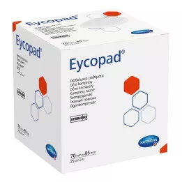 EYCOPAD Acu kompreses 70x85 mm sterilas, 25 gab
