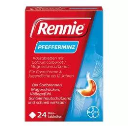RENNIE Košļājamās tabletes, 24 gab