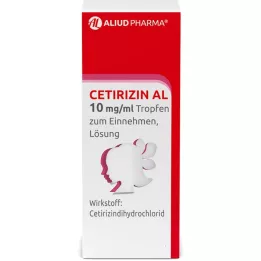CETIRIZIN AL 10 mg/ml iekšķīgi lietojami pilieni, 10 ml