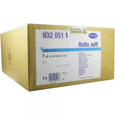 ROLTA mīksts sintētiskās kokvilnas pārsējs 25 cmx3 m, 10 gab ROLTA mīksts sintētiskās kokvilnas pārsējs 25 cmx3 m, 10 gab