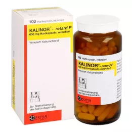 KALINOR retard P 600 mg cietās kapsulas, 100 gab