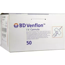 BD VENFLON 2 20 G 1,0 x 32 mm iebūvēta kanula, 50 gab