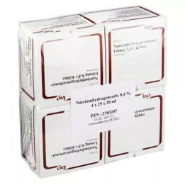 NATRIUMHYDROGENCARBONAT-Šķīdums 8,4% Köhler, 100X20 ml