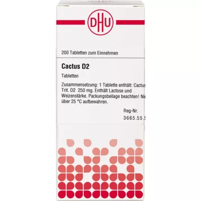CACTUS D 2 tabletes, 200 gab