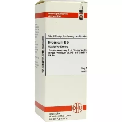HYPERICUM D 6 Atšķaidījums, 50 ml HYPERICUM D 6 Atšķaidījums, 50 ml