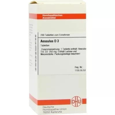 AESCULUS D 3 tabletes, 200 gab