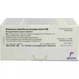 STANNUM METALLICUM praeparatum D 8 ampulas, 48X1 ml