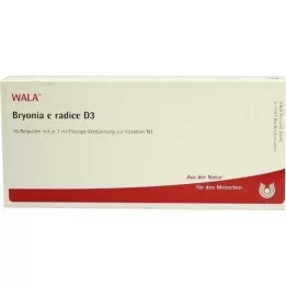 BRYONIA E radice D 3 ampulas, 10X1 ml