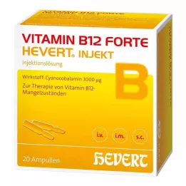 VITAMIN B12 HEVERT forte Injekt ampulas, 20X2 ml