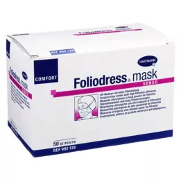 FOLIODRESS maska Comfort senso OP-maska zaļa, 50 gab