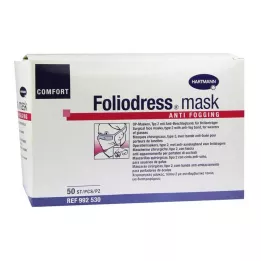 FOLIODRESS maska Comf.pret miglošanas veids II OP-M.green, 50 gab