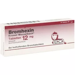 BROMHEXIN Krewel Meuselb.Tabletes 12mg, 20 gab