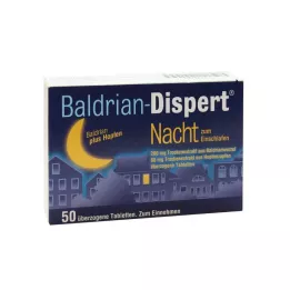 BALDRIAN DISPERT Nakts, lai aizmigtu üb.Tabletes, 50 gab