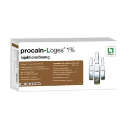 PROCAIN-Loges 1% injekciju šķīduma ampulas, 50X2 ml