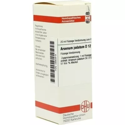 ARSENUM JODATUM D 12 Atšķaidījums, 20 ml ARSENUM JODATUM D 12 Atšķaidījums, 20 ml