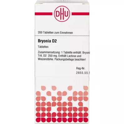 BRYONIA D 2 tabletes, 200 gab BRYONIA D 2 tabletes, 200 gab
