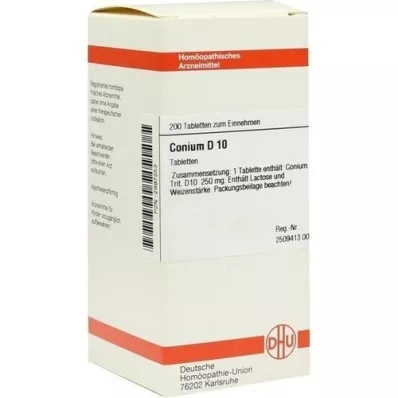 CONIUM D 10 tabletes, 200 gab