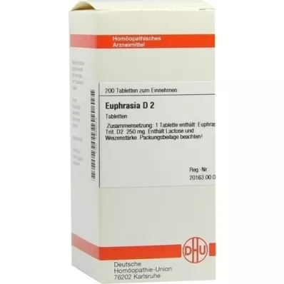EUPHRASIA D 2 tabletes, 200 gab