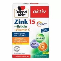 DOPPELHERZ Cinka+Histidīna Depo tabletes aktīvās, 30 gab