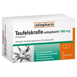 TEUFELSKRALLE-RATIOPHARM Apvalkotās tabletes, 50 gab
