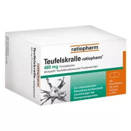 TEUFELSKRALLE-RATIOPHARM Apvalkotās tabletes, 200 gab